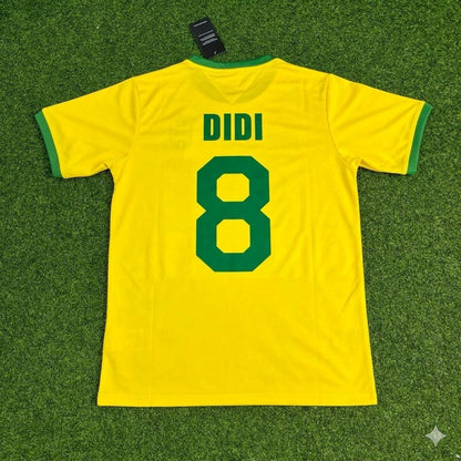 Didi Brazil Retro Home Football Jersey
