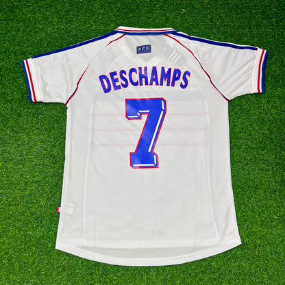 France World Cup 1998 Didier Deschamps Retro Football Jersey