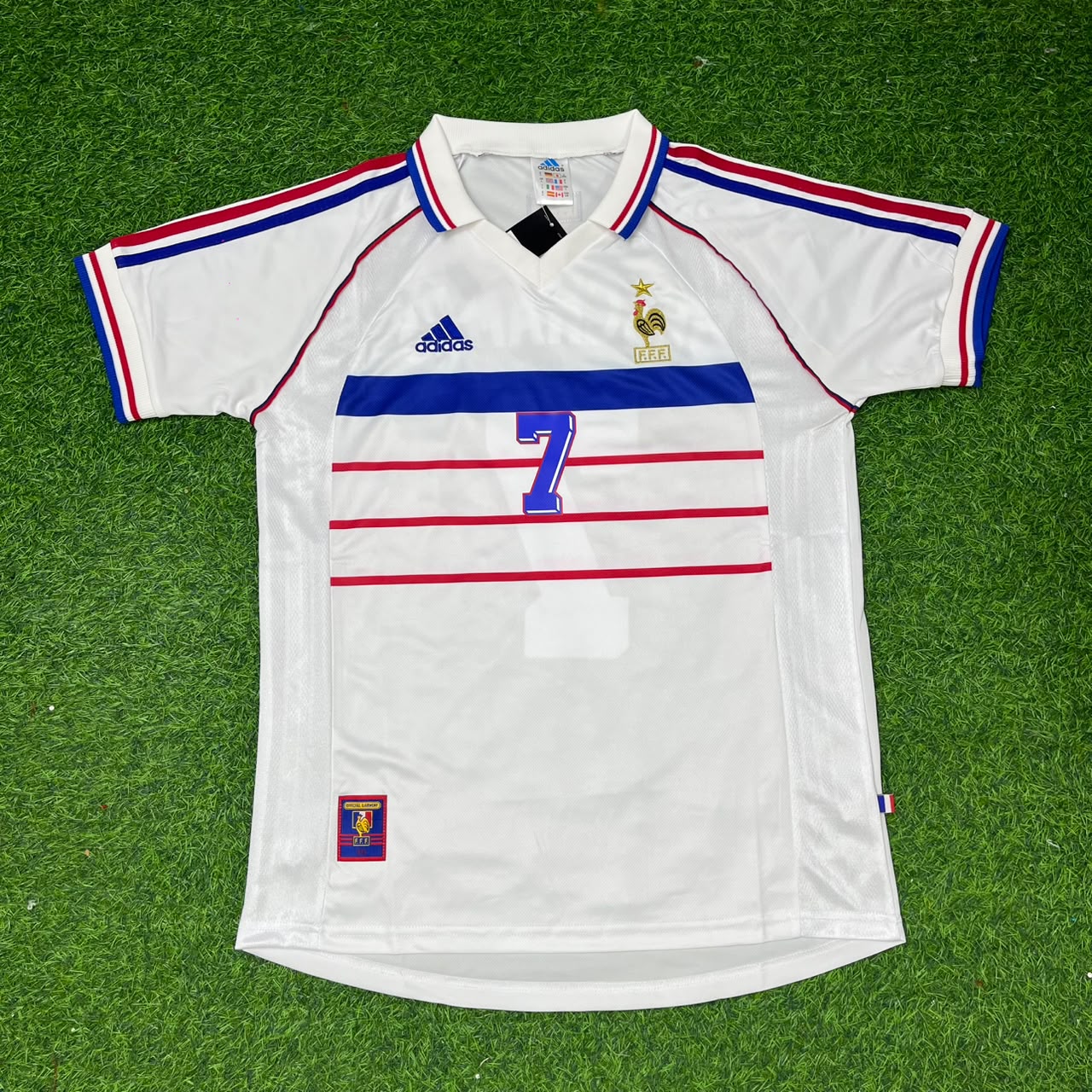 France World Cup 1998 Didier Deschamps Retro Football Jersey
