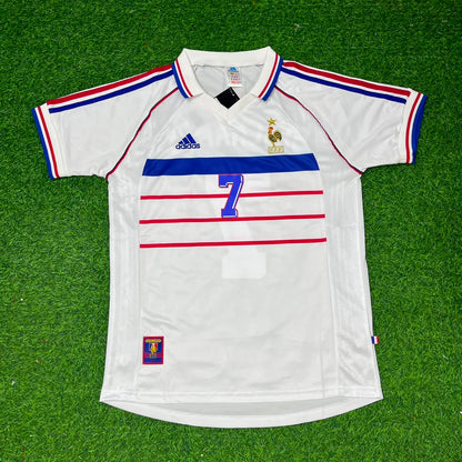 France World Cup 1998 Didier Deschamps Retro Football Jersey
