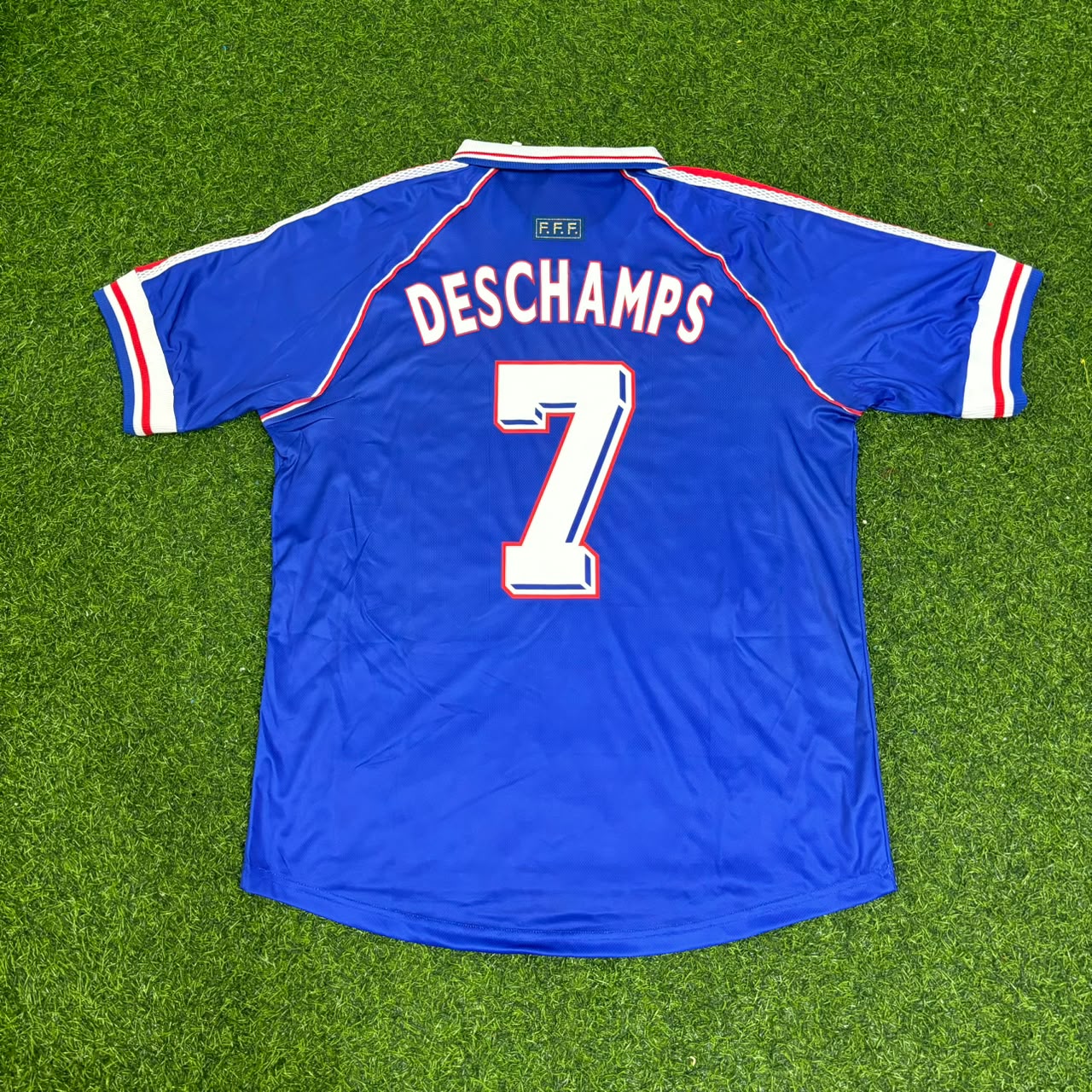 France World Cup 1998 Didier Deschamps Retro Football Jersey Kit