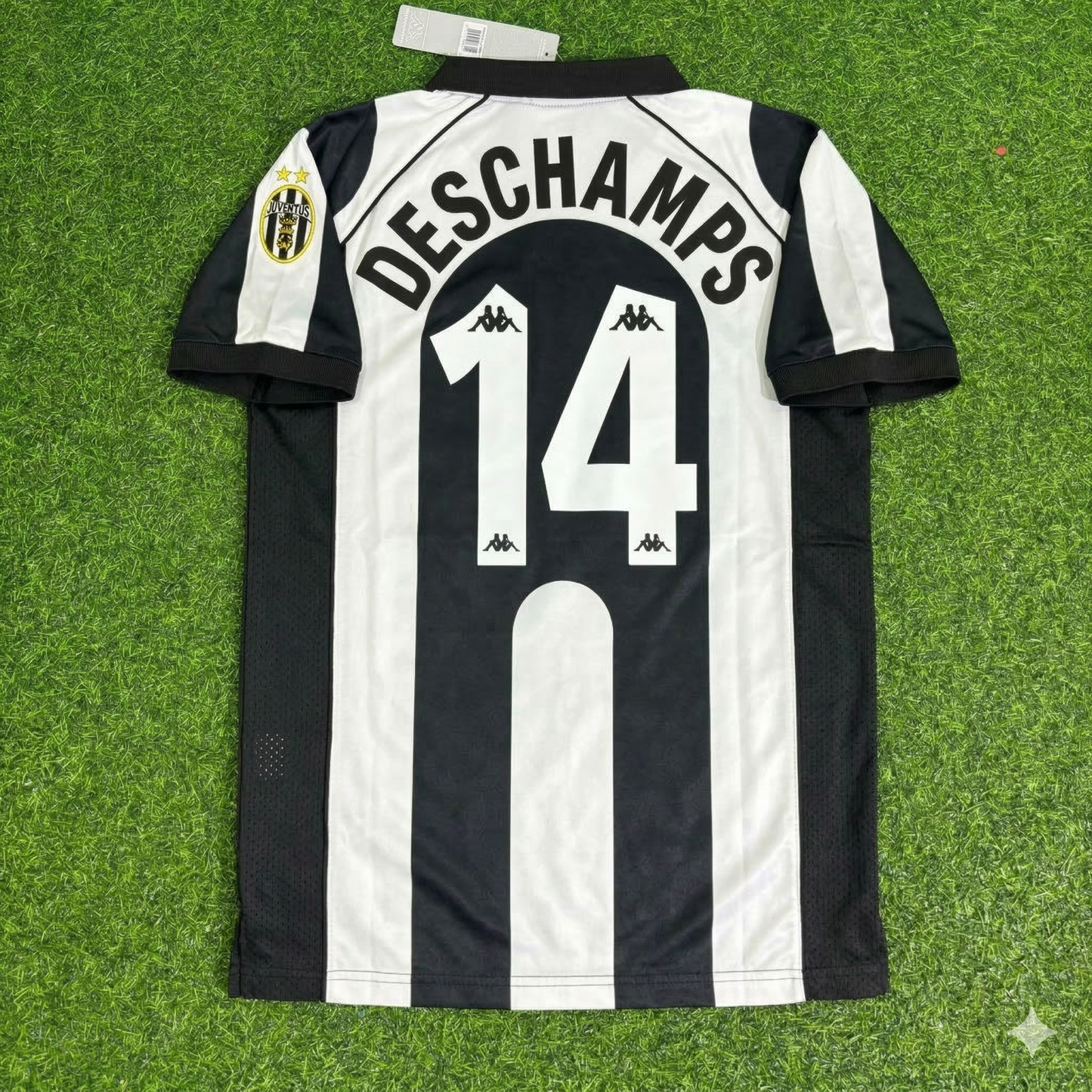Didier Deschamps 14 - Juventus Home 1997/1998 Retro Football Jersey Kit