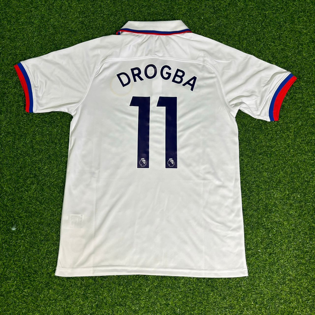 Didier Drogba Chelsea White Retro Football Jersey Collection