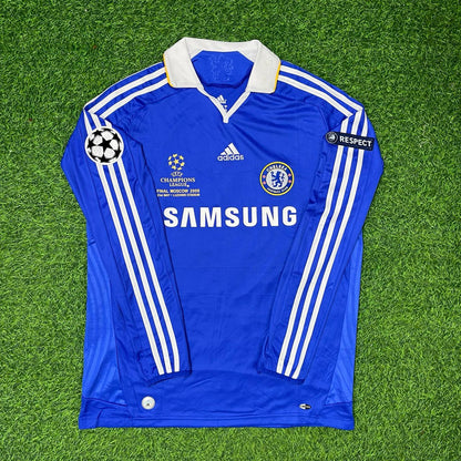 John Terry Chelsea 2008 Champions League Final Long Sleeve Football Jersey Kit