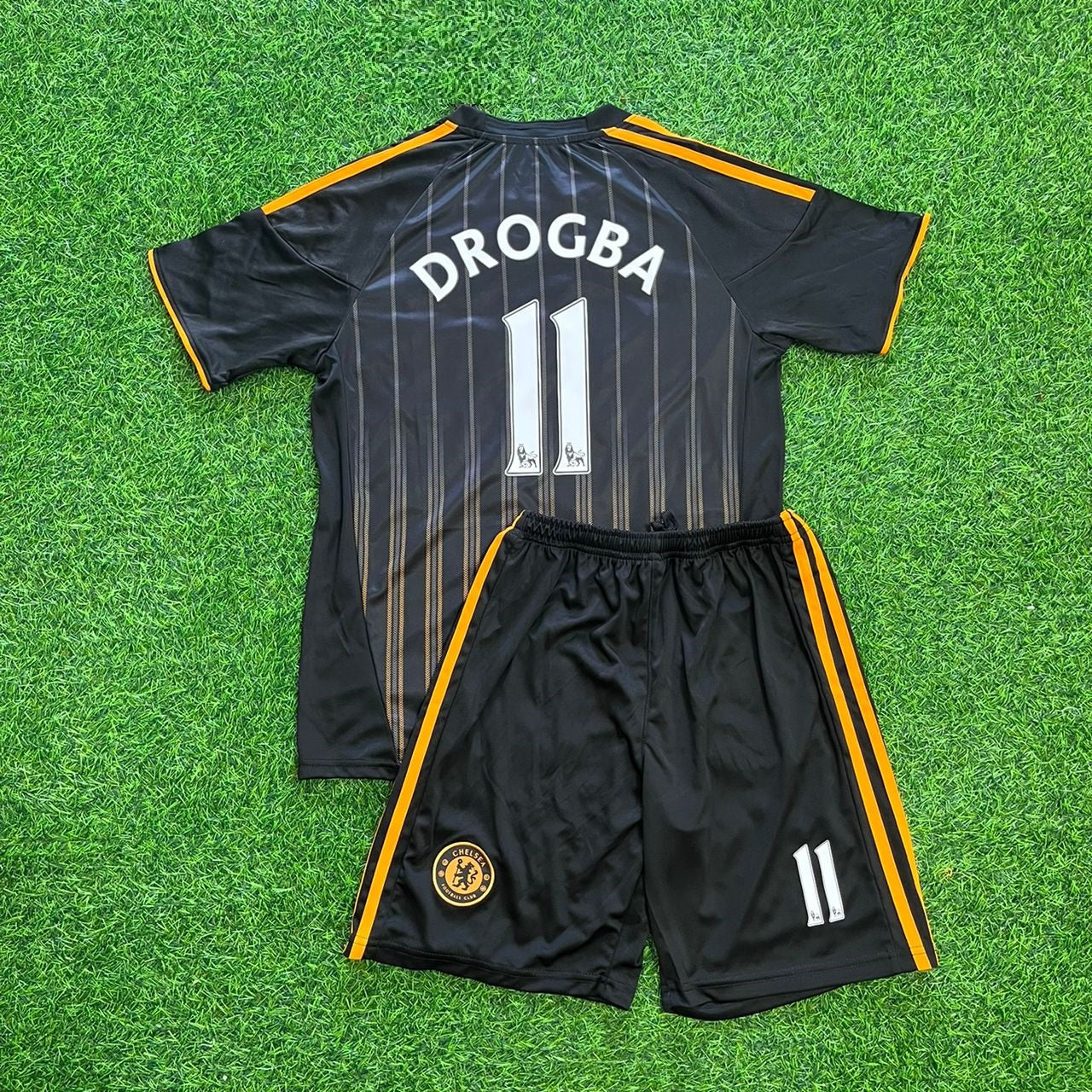 Didier Drogba Chelsea 2010/2011 Kids Retro Football Jersey Kit