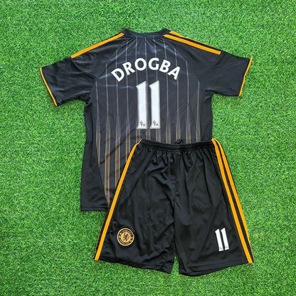 Didier Drogba Chelsea 2010/2011 Kids Retro Football Jersey Kit