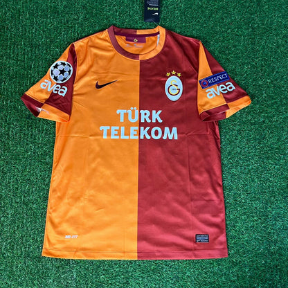 Didier Drogba #12 Galatasaray Retro 2012-2013 Sezonu Formasi Home Football Jersey
