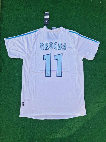Olympique Marseille Didier Drogba 2003 - 04 No.11 Ligue 1 OM Football Jersey Kit