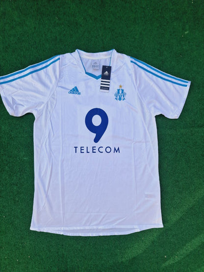 Olympique Marseille Didier Drogba 2003 - 04 No.11 Ligue 1 OM Football Jersey Kit