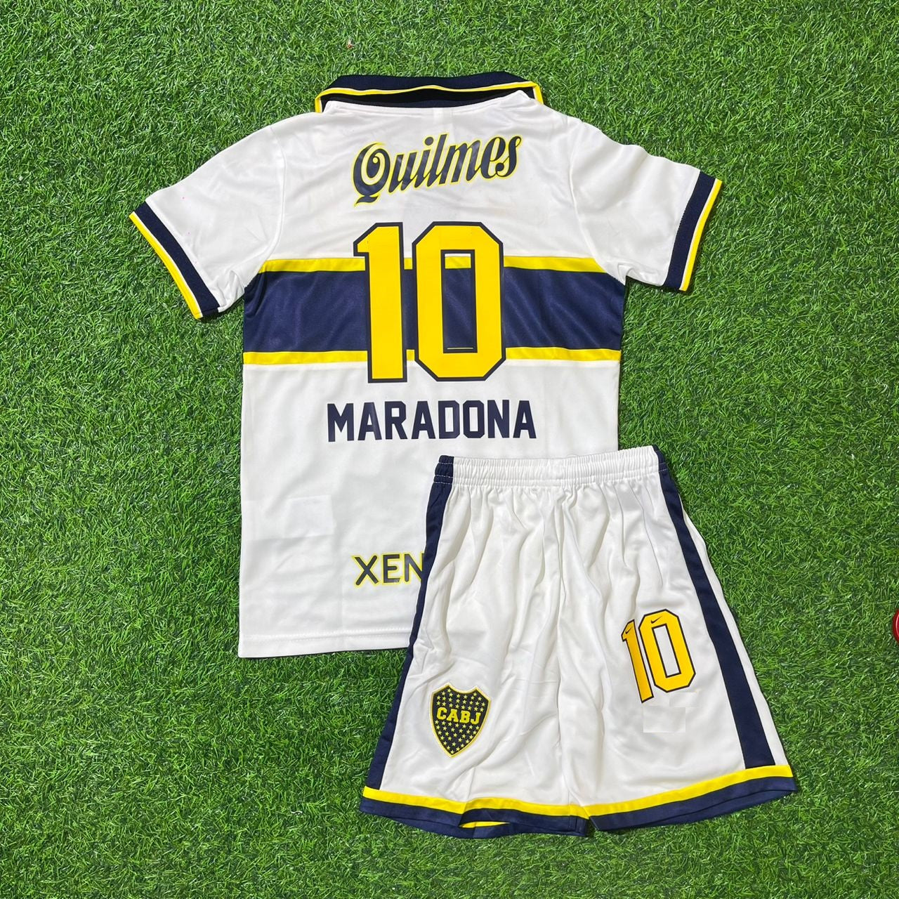Diego Armando Maradona 10 Boca Juniors Retro Kids Football Jersey Collection