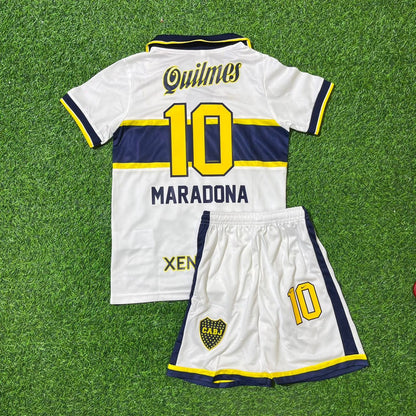 Diego Armando Maradona 10 Boca Juniors Retro Kids Football Jersey Collection