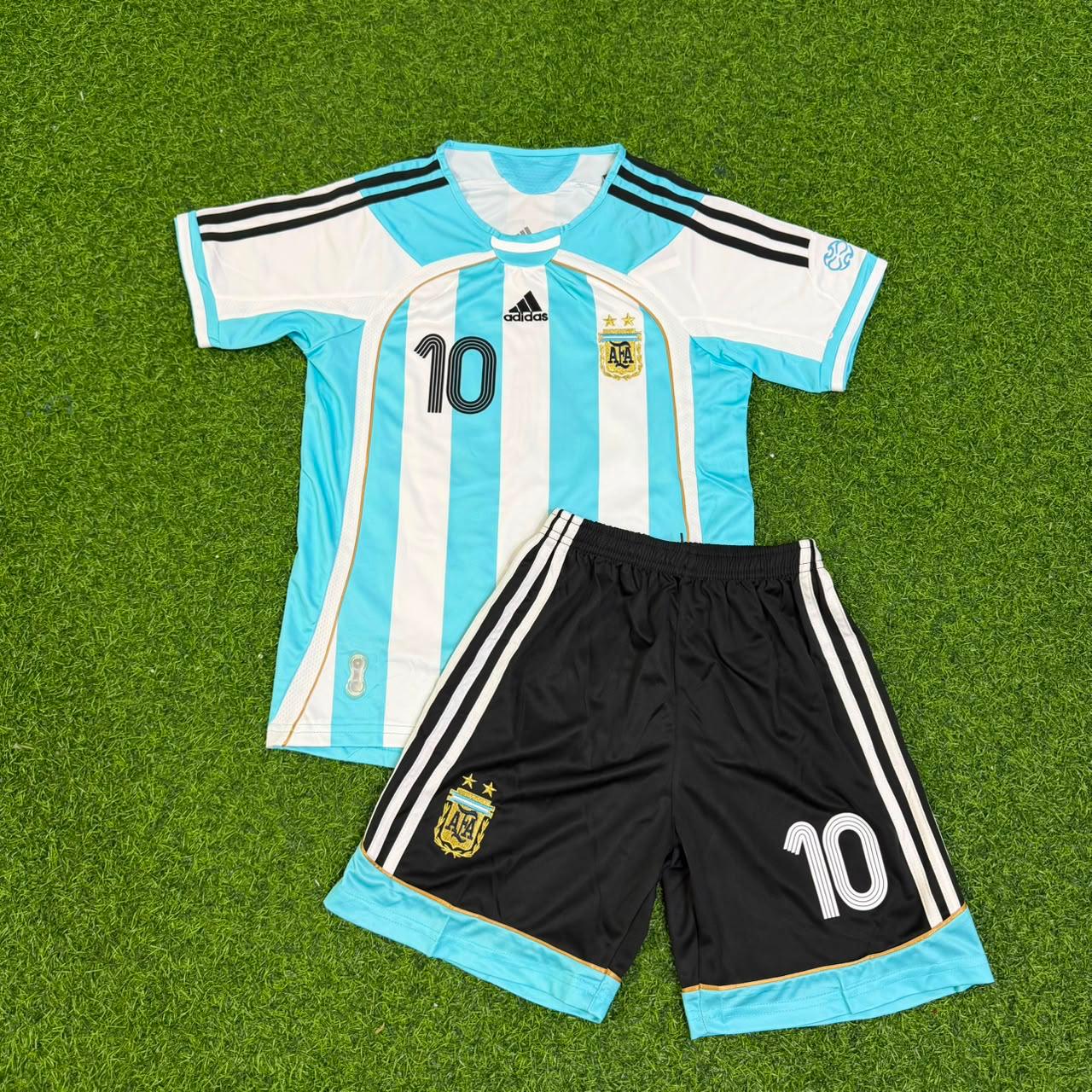 Diego Armando Maradona Argentina Retro Kids Football Jersey Paradise Edition