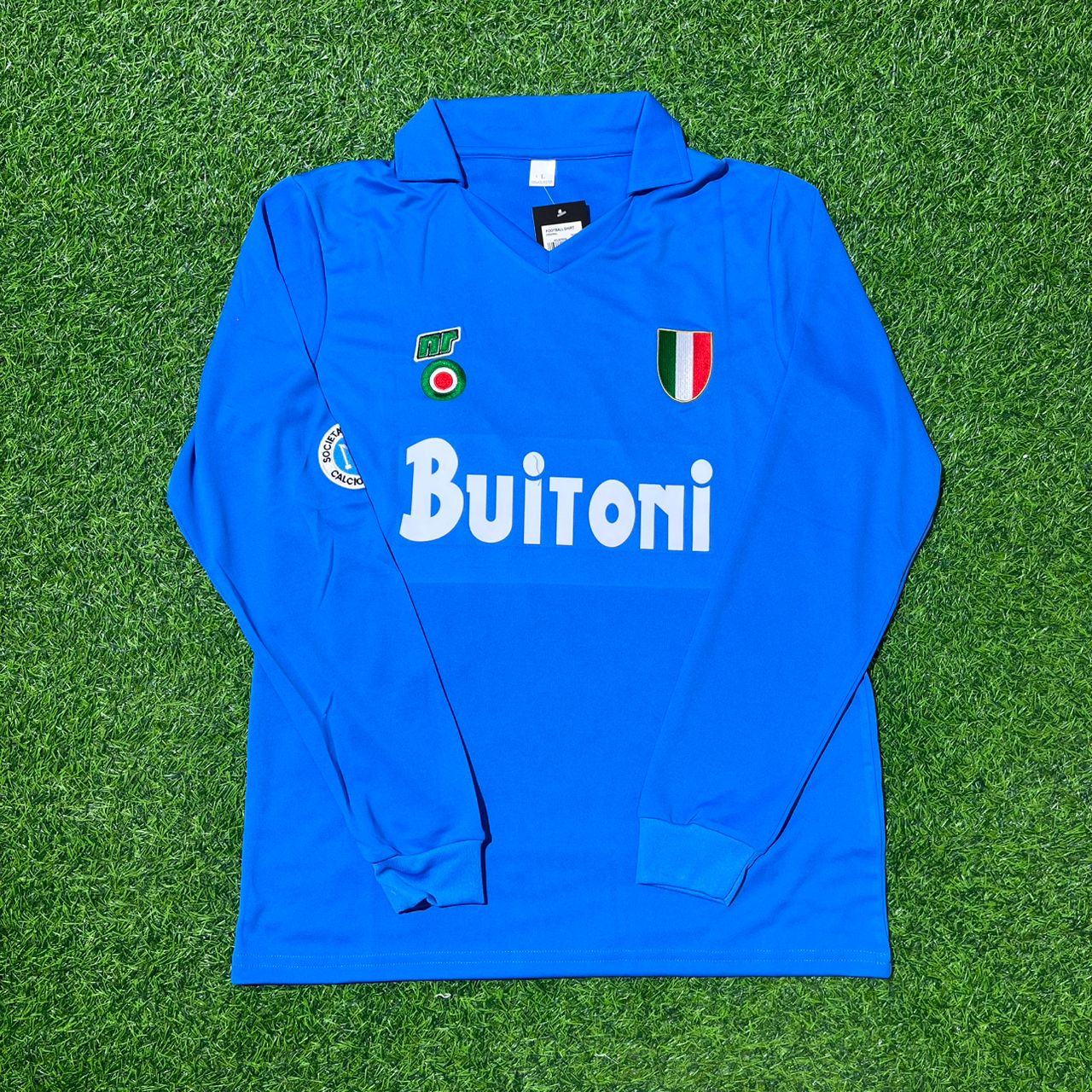 Diego Armando Maradona Napoli 1988/89 Long Sleeve Retro Vintage Football Jersey Kit