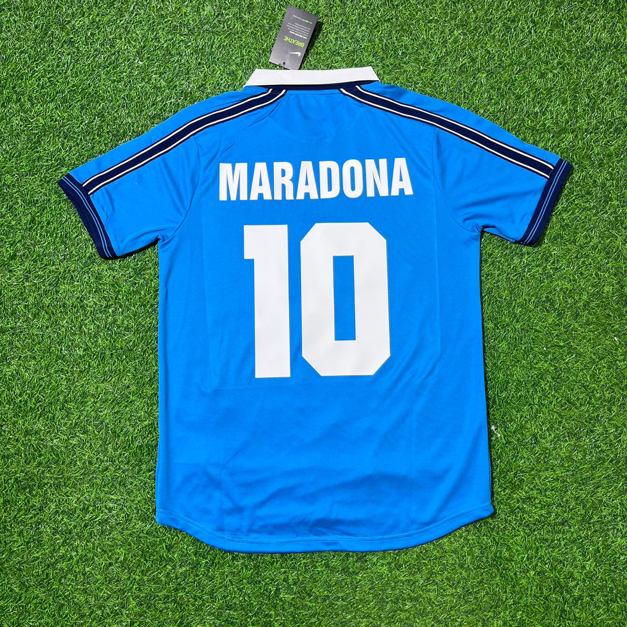 Diego Armando Maradona Napoli Retro Blue Football Jersey Collection
