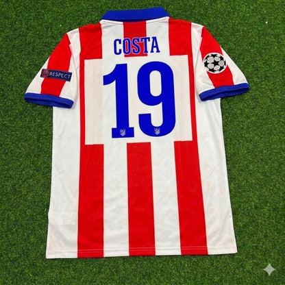 Diego Costa 19- Atlético Madrid 2014 Champions League Final Retro Football Jersey Kit