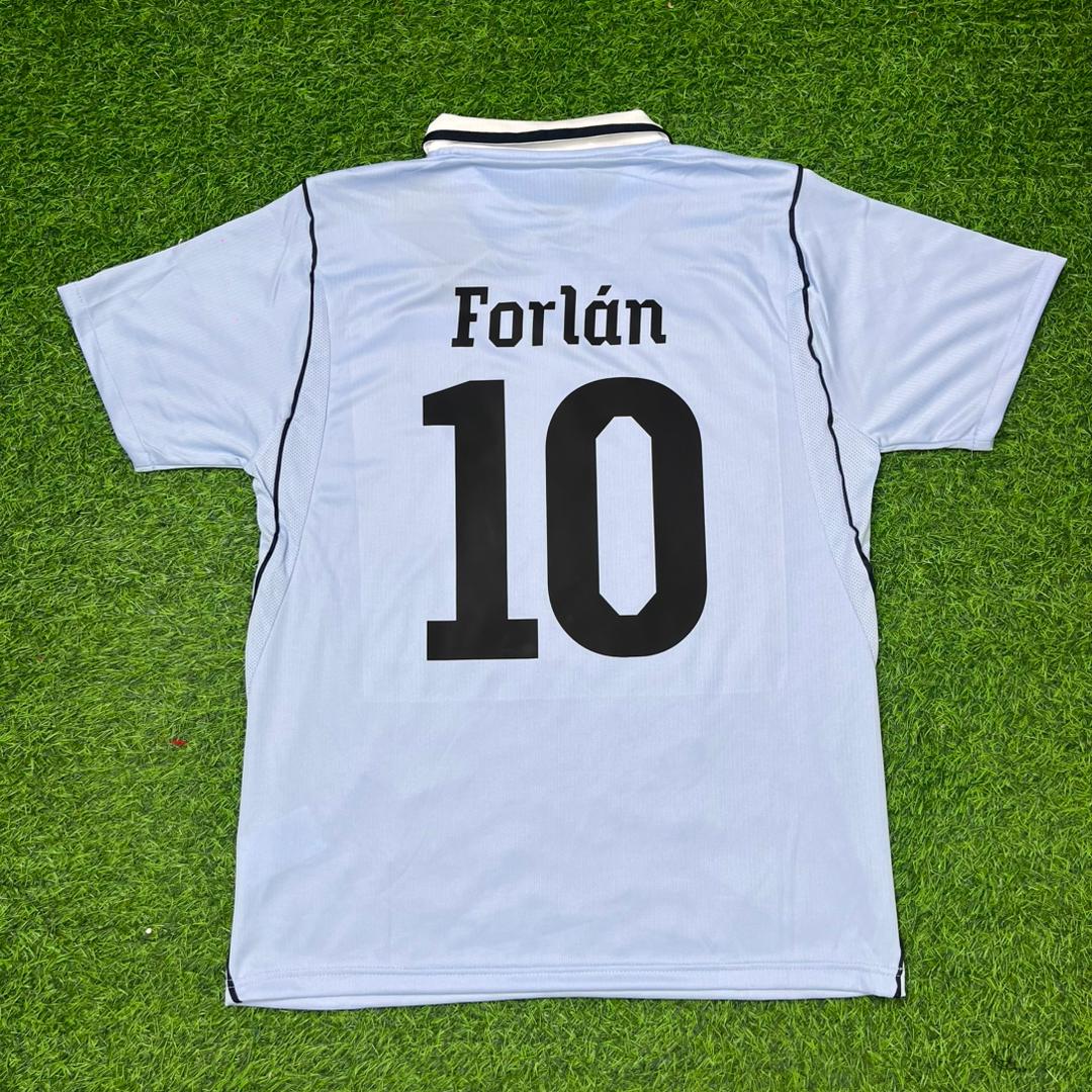 Diego Forlán #10 Uruguay World Cup Commemorative Special Blue Football Jersey Kit