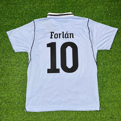 Diego Forlán #10 Uruguay World Cup Commemorative Special Blue Football Jersey Kit