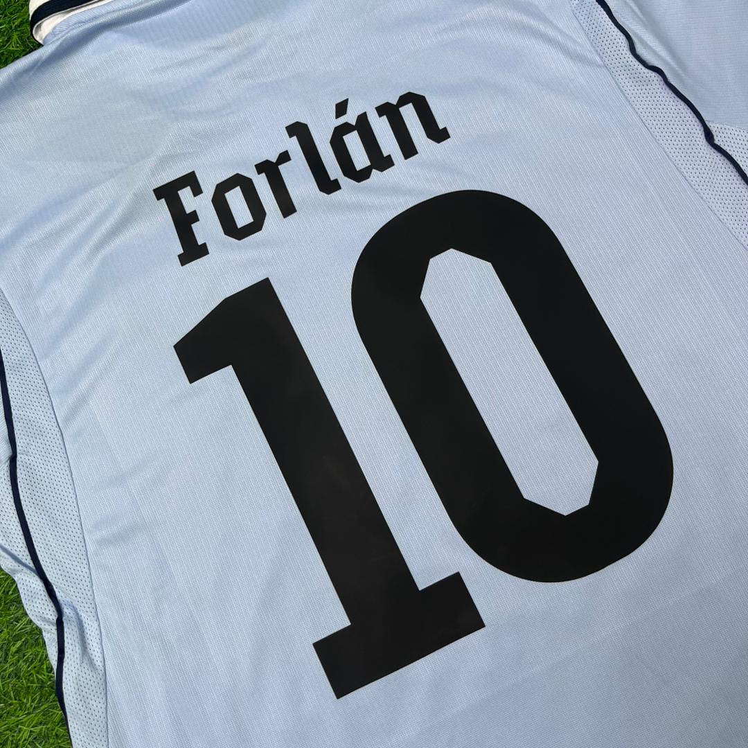Diego Forlán #10 Uruguay World Cup Commemorative Special Blue Football Jersey Kit