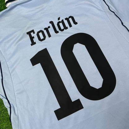 Diego Forlán #10 Uruguay World Cup Commemorative Special Blue Football Jersey Kit