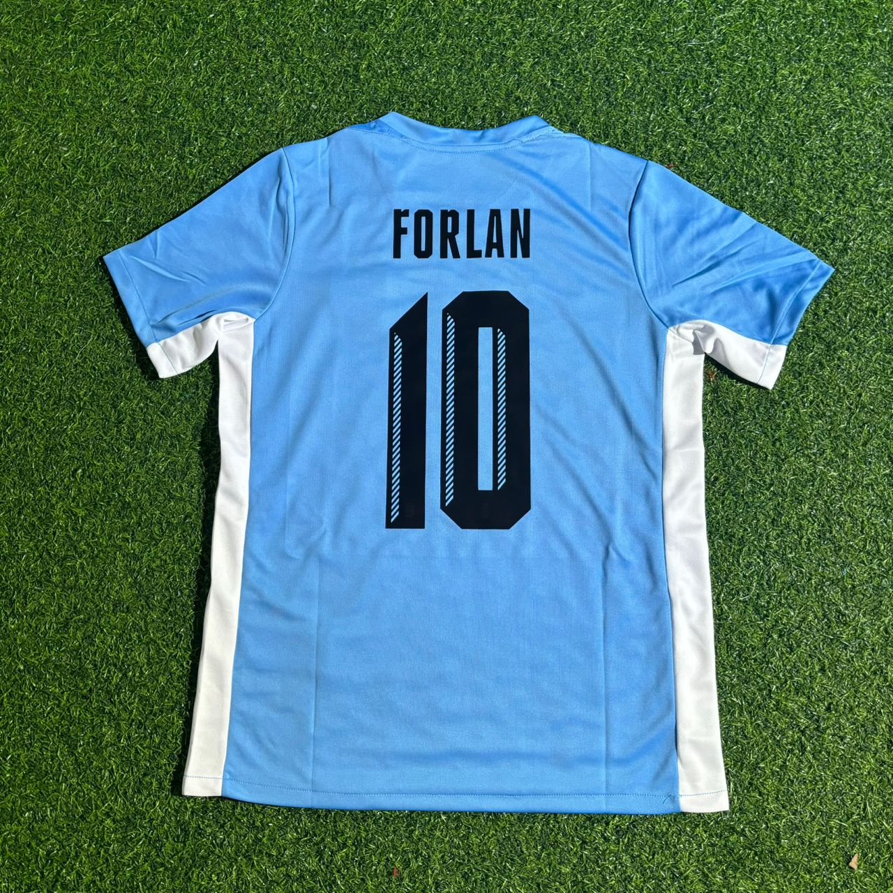 Diego Forlán #10 Uruguay World Cup Special Edition Blue Football Jersey Kit