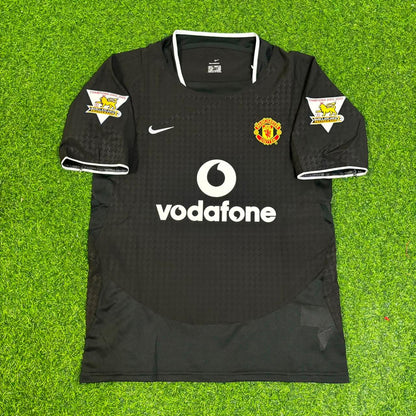 Roy Keane Manchester United 2003 2004 Away Black Retro Football Jersey