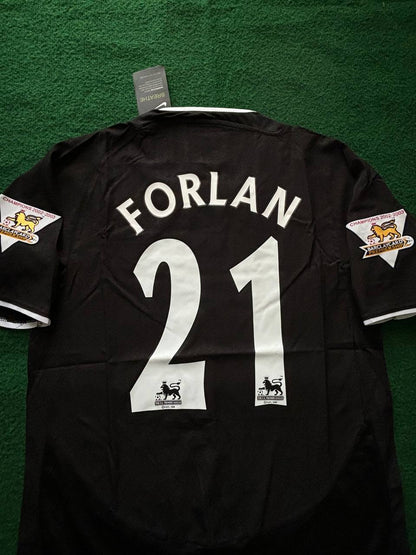 Diego Forlan Manchester United 2003 - 2004 Retro Football Jersey Kit