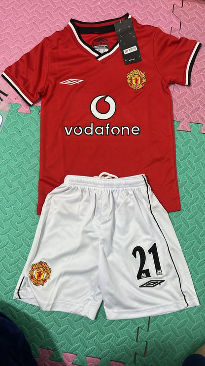 Diego Forlan Manchester United Kids Football Jersey Kit