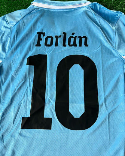 Diego Forlán Uruguay 2010 South Aftica World Cup Retro Football Jersey Kit