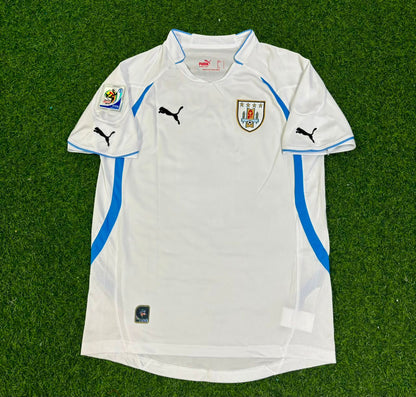 Fernando Muslera Uruguay 2010 World Cup White Retro Football Jersey Paradise Edition