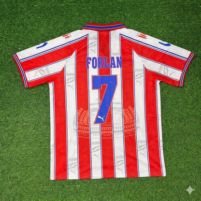 Diego Forlan Atletico Madrid Retro Football Jersey