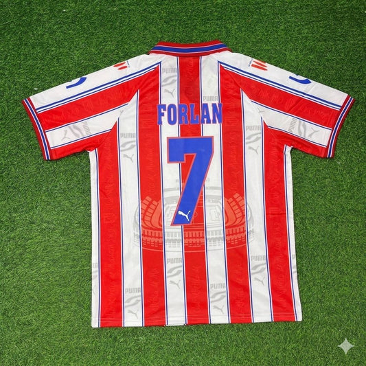 Diego Forlan Atletico Madrid Retro Football Jersey