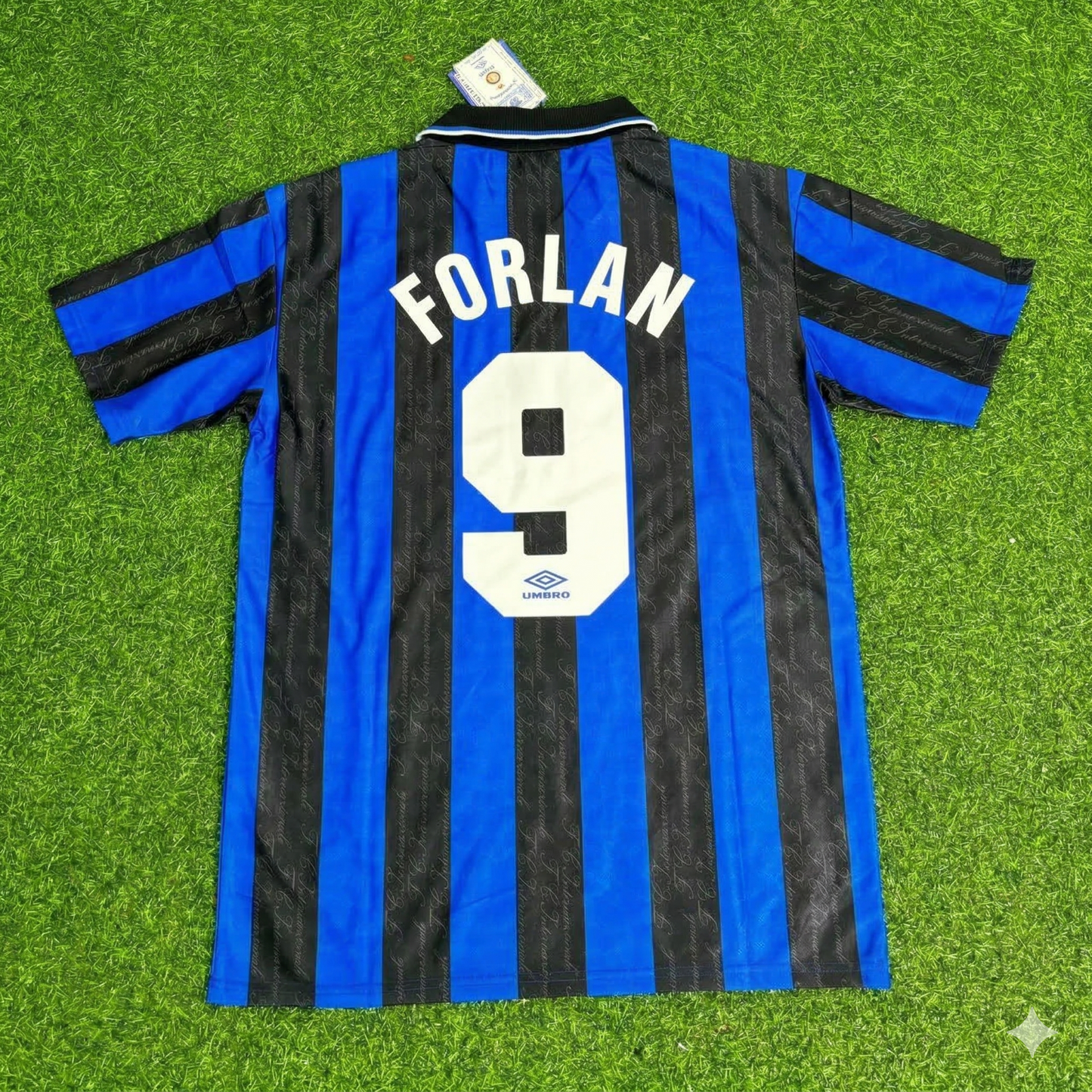 Diego Forlan Inter Home Retro Football Jersey Kit