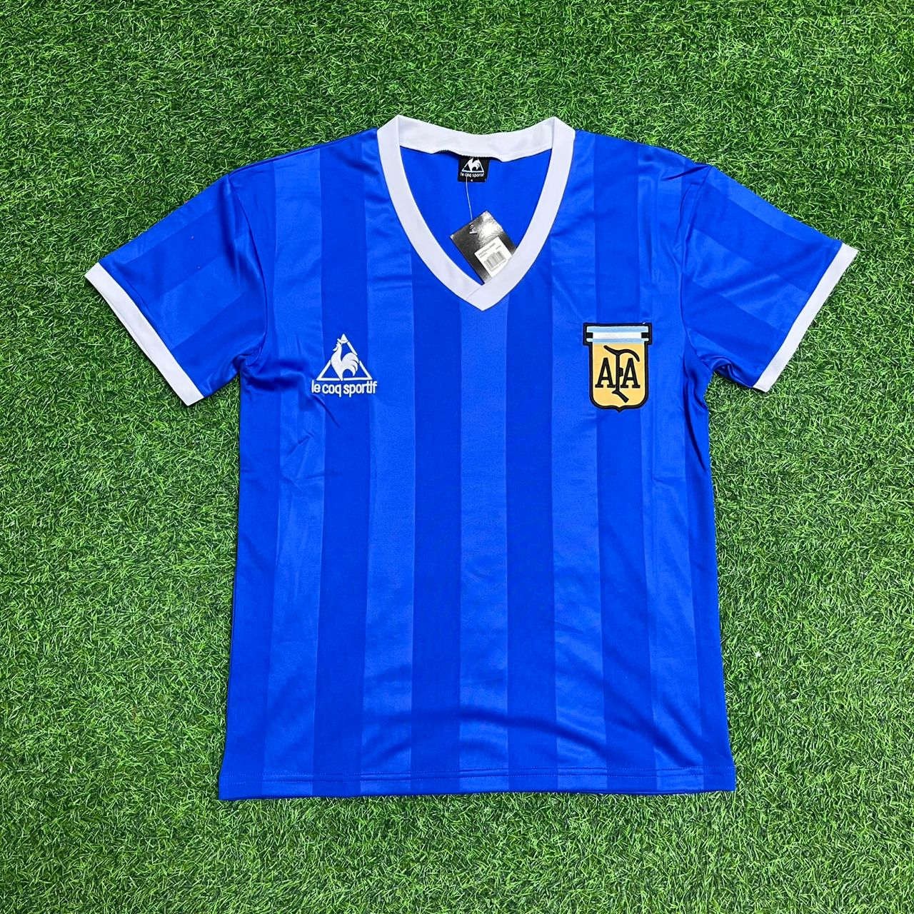 Argentina World Cup 1986 Diego Maradona Final Blue Retro Football Jersey Kit