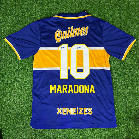 Diego Armando Maradona Boca Juniors 1996 1997 Retro Jersey Trikot Maglia