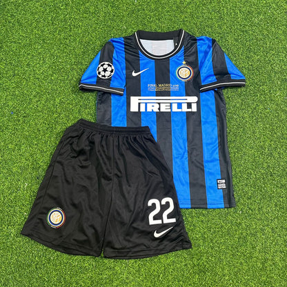 Diego Milito Inter Milan 2010 Champions League Final Kids Football Jersey Kit