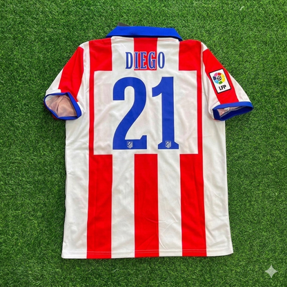 Diego Ribas 21 Atlético Madrid Home 2014/15 Retro Kit Football Jersey