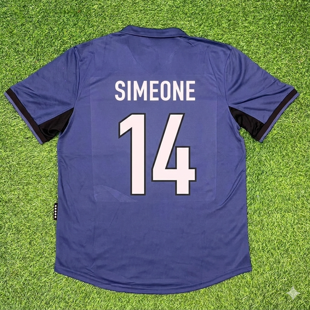 Diego Simeone #14 Inter Milan 1998-1999 Home Retro Football Jersey Kit