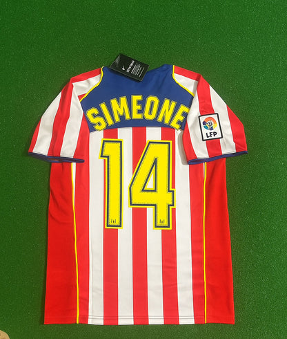 Diego Simeone Atletico Madrid 2004 2005 SpiderMan Retro Football Jersey Kit