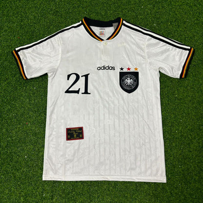 Dieter Eilts Deutschland EM 1996 Finale Heim Retro Fußballtrikot Set Jersey
