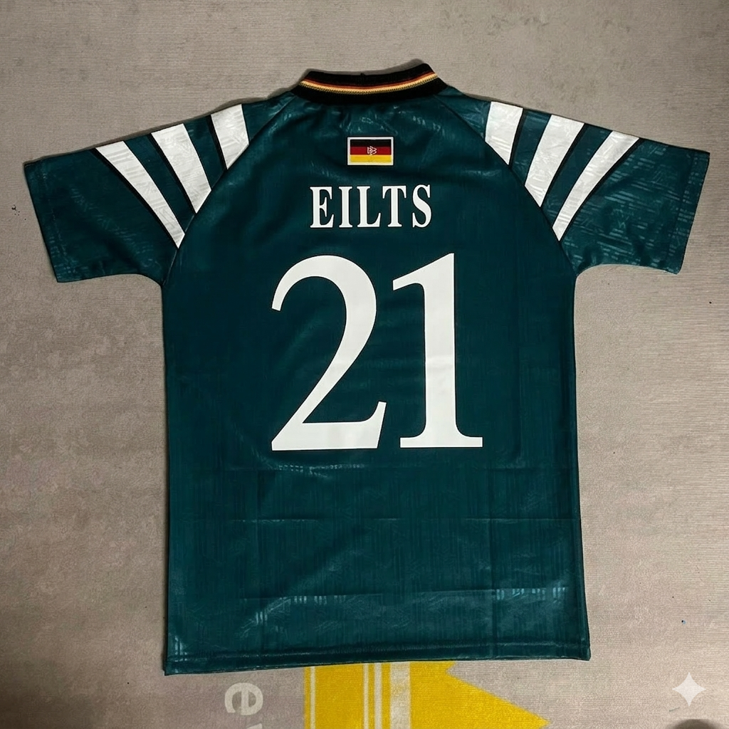 Germany EURO 1996 Dieter Eilts Deutschland Retro Football Jersey