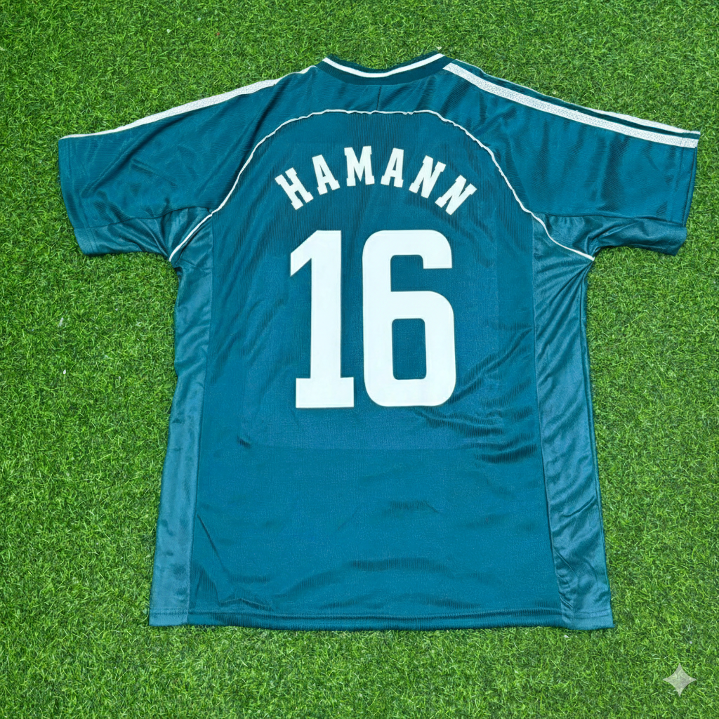 Germany World Cup 1998 Dietmar Hamann Away Retro Football Jersey