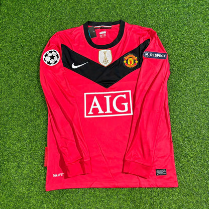 Ryan Giggs #11 Manchester United 2009-2010 Retro Long Sleeve Football Jersey Kit
