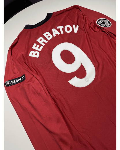 Dimitar Berbatov 9 - Manchester United Champions League 2009/10 Retro Football Jersey Kit