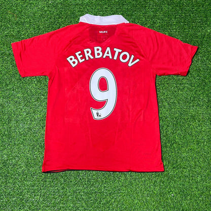 Dimitar Berbatov Manchester United 2010/2011 Retro Home Football Jersey Kit