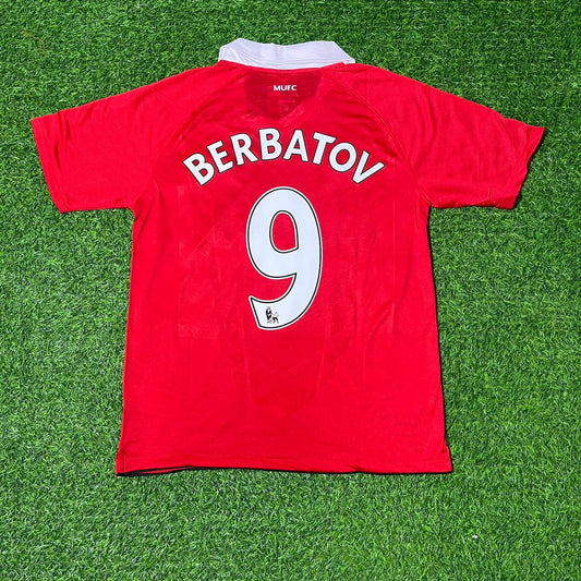 Dimitar Berbatov Manchester United 2010/2011 Retro Home Football Jersey Kit