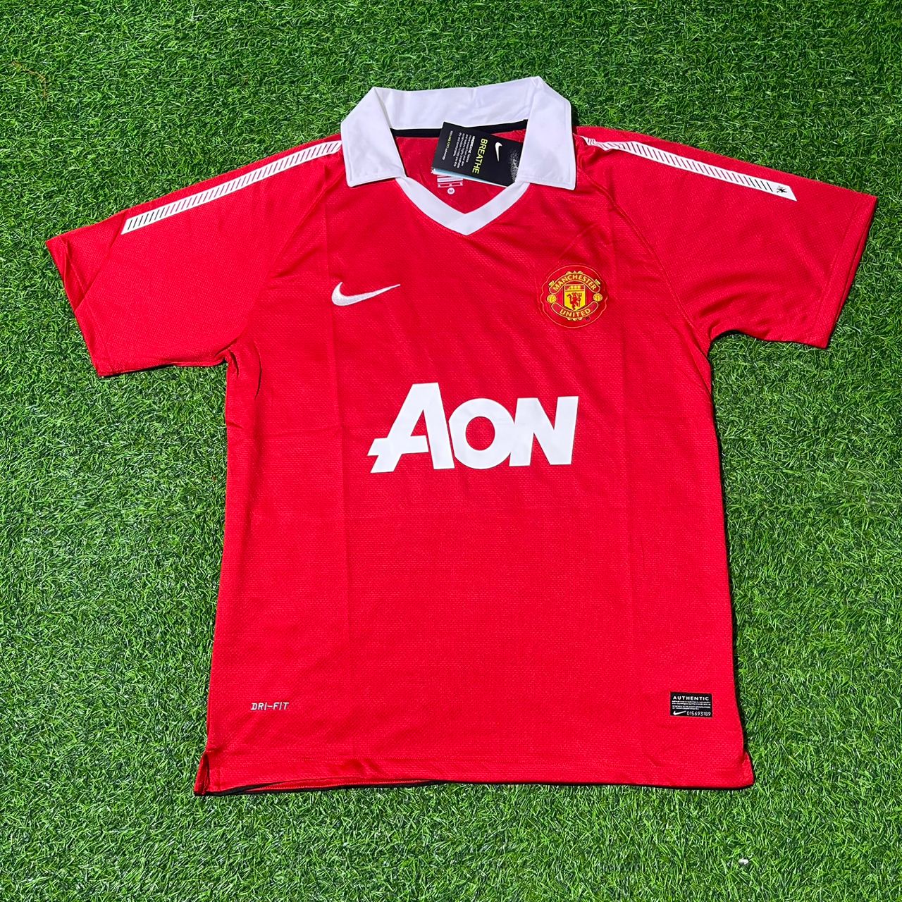 Dimitar Berbatov Manchester United 2010/2011 Retro Home Football Jersey Kit
