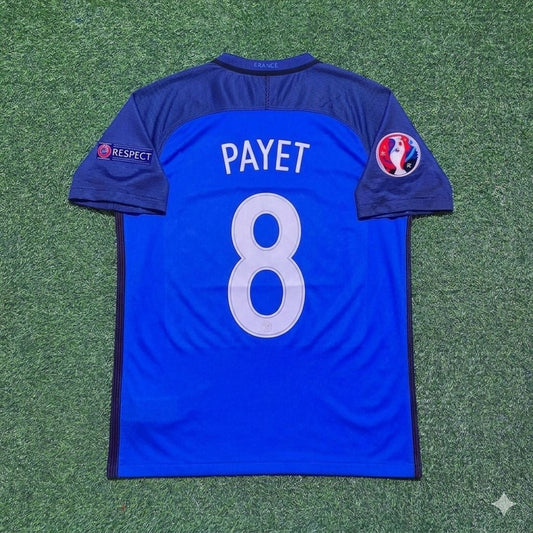 France EURO 2016 Dimitri Payet #8 Home Retro Football Jersey