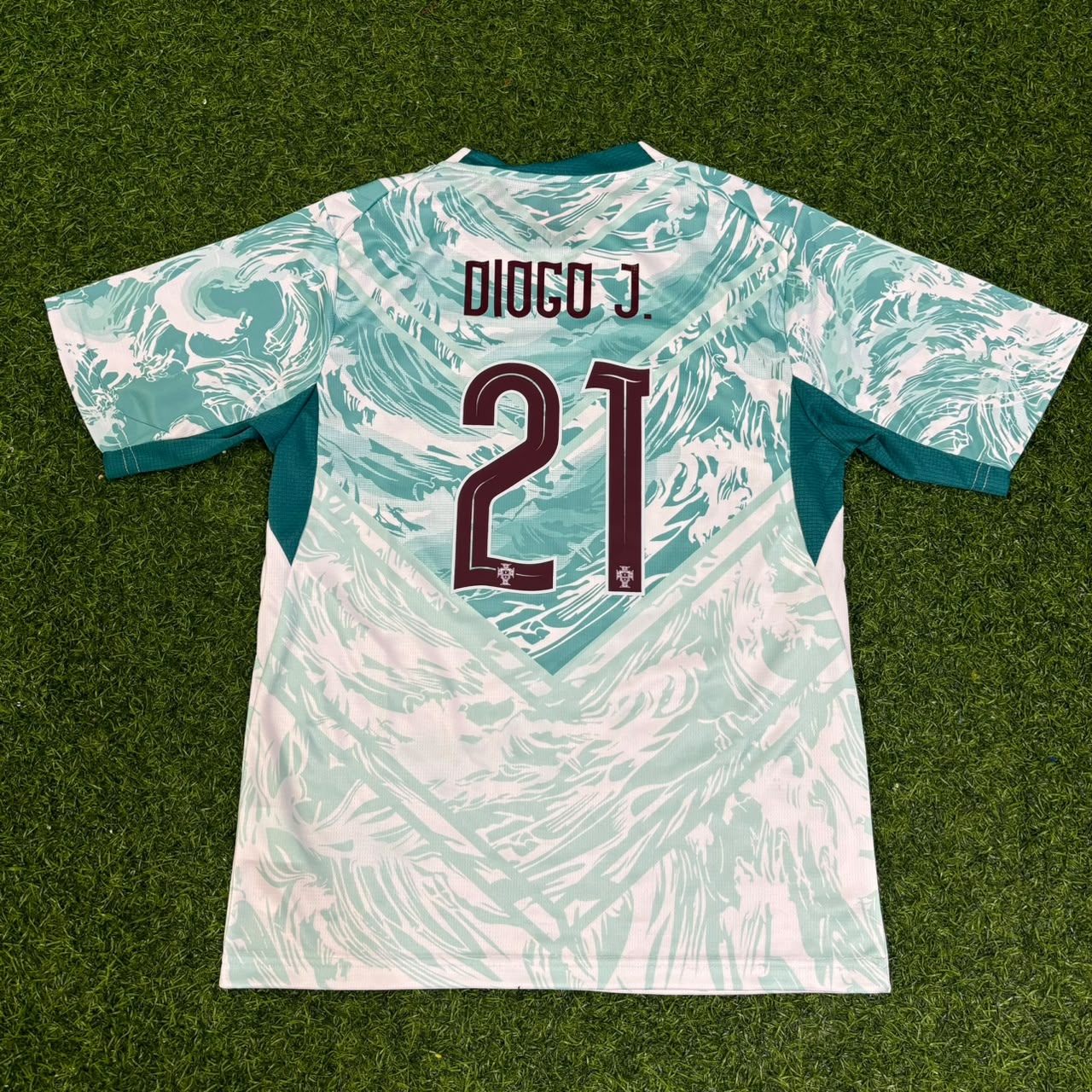 Portugal World Cup 2026 Diogo Jota Kids White Away Football Jersey