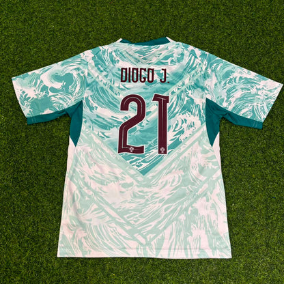 Portugal World Cup 2026 Diogo Jota Kids White Away Football Jersey