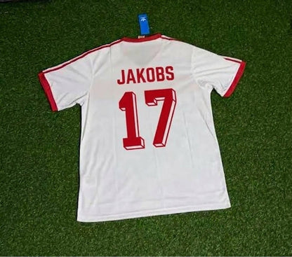 Hamburger SV Ditmar Jakobs #17 Retro 1983 Weiß Fußball Football Jersey